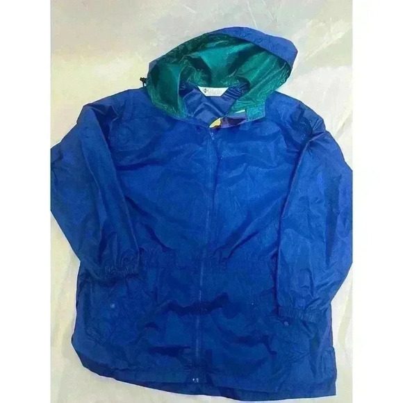 Vintage 90s Columbia Windbreaker Royal Blue - Picture 8 of 9